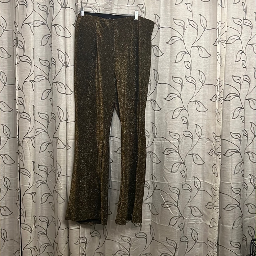 Torrid Gold Fit and Flare Pants
